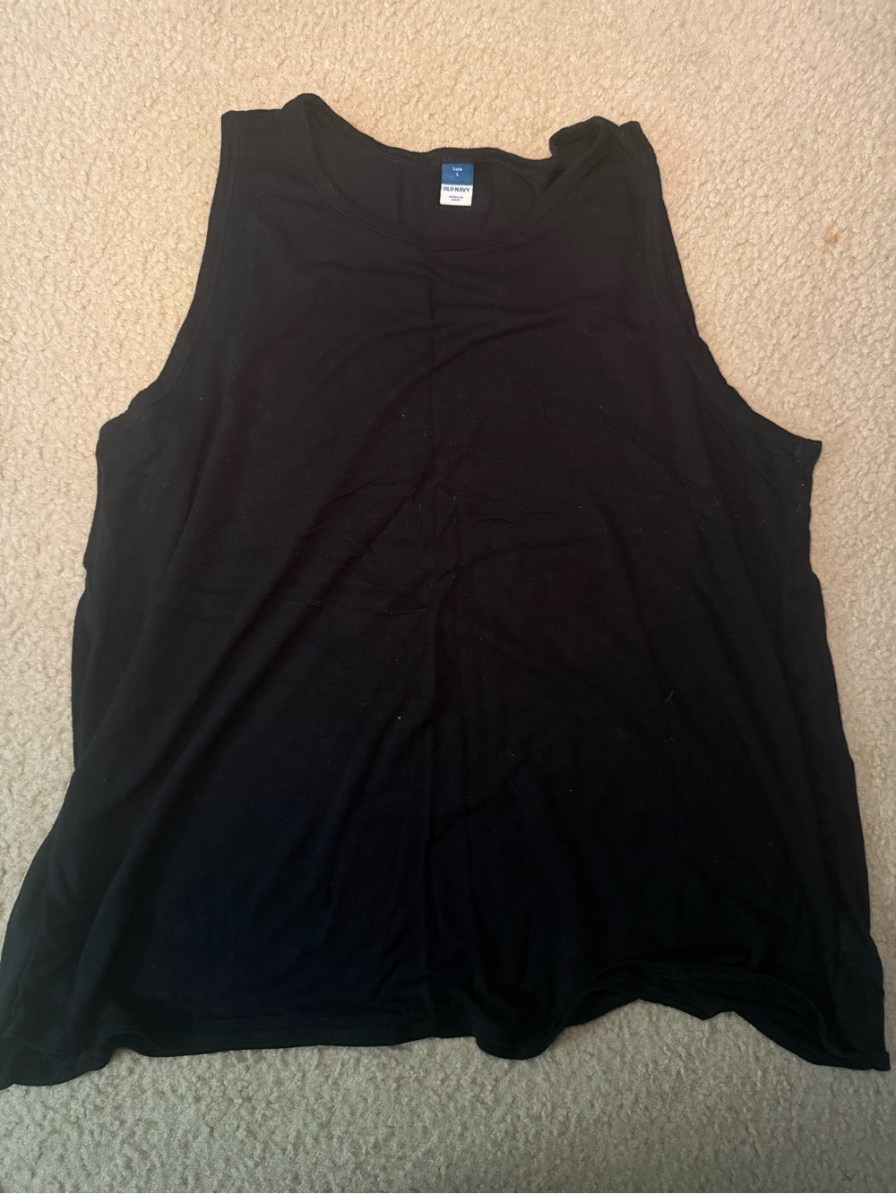 Luxe Black Sleeveless Tank Top